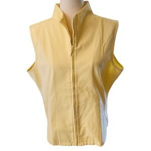 Eileen Fisher Yellow Sleeveless Vest